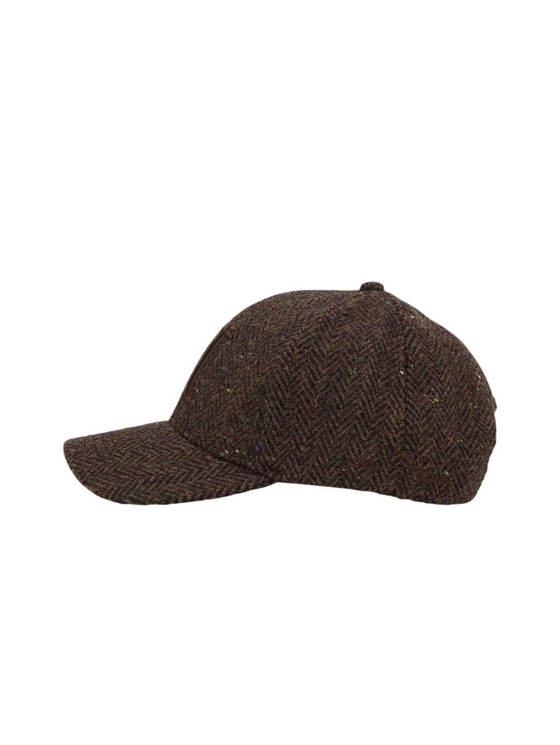 Les Deux miesten lippis Core Herringbone Baseball Cap, tummanruskea