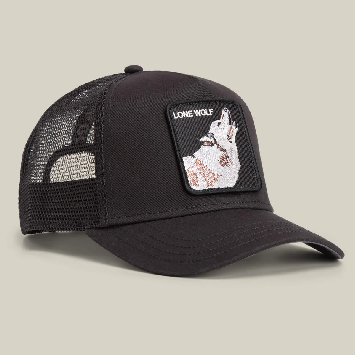 Goorin Bros lippis Lone Wolf Trucker, musta