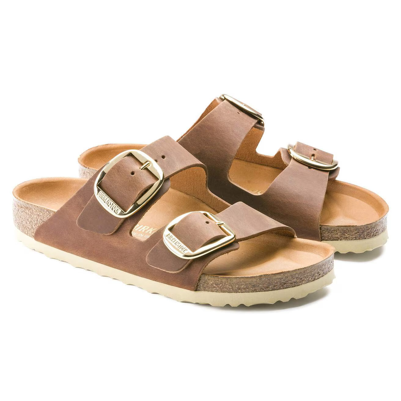 Birkenstock unisex sandaalit Arizona Big Buckle, konjakinruskea