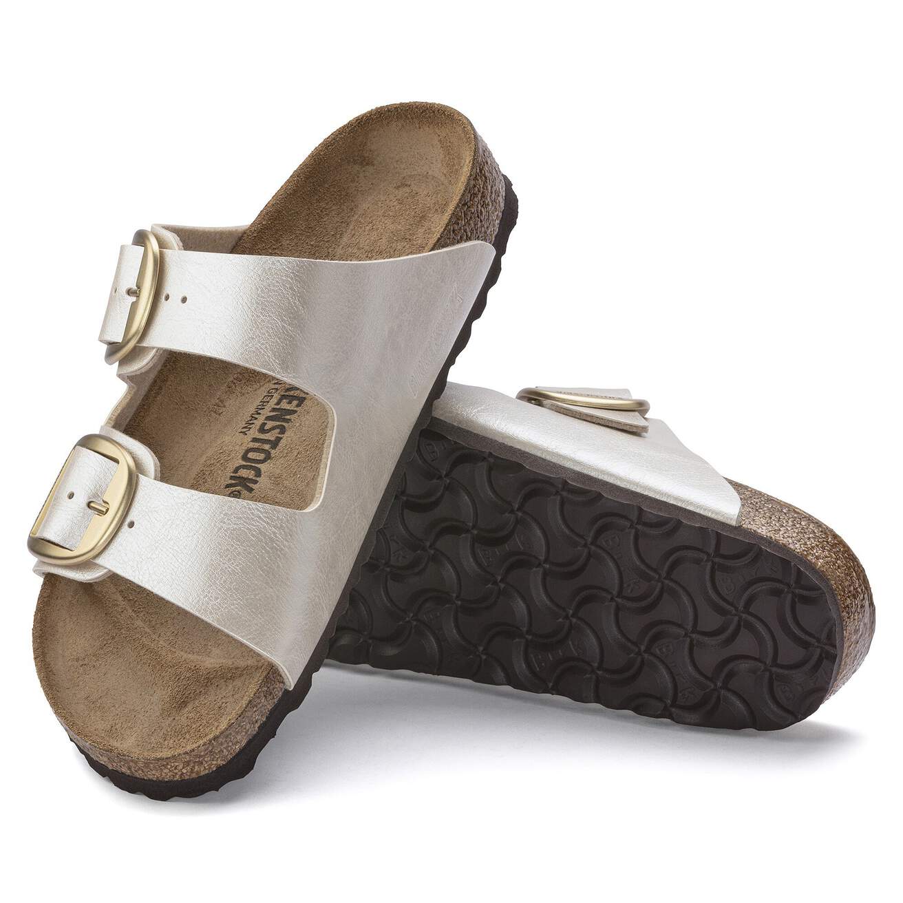 Birkenstock naisten sandaalit Arizona Big Buckle Narrow, kullankeltainen