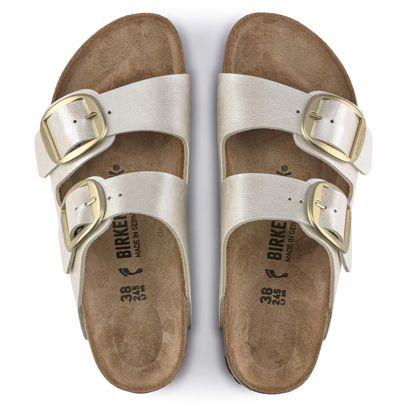 Birkenstock naisten sandaalit Arizona Big Buckle Narrow, kullankeltainen
