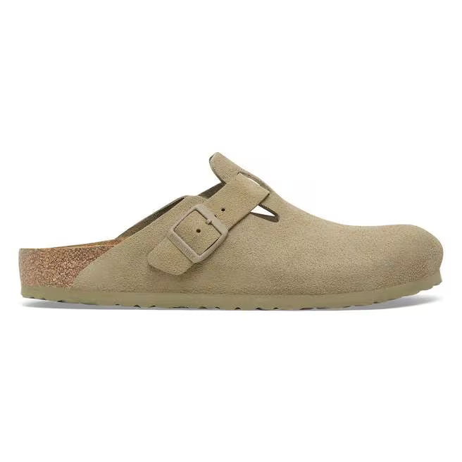 Birkenstock naisten tossut Boston, vaalea beige