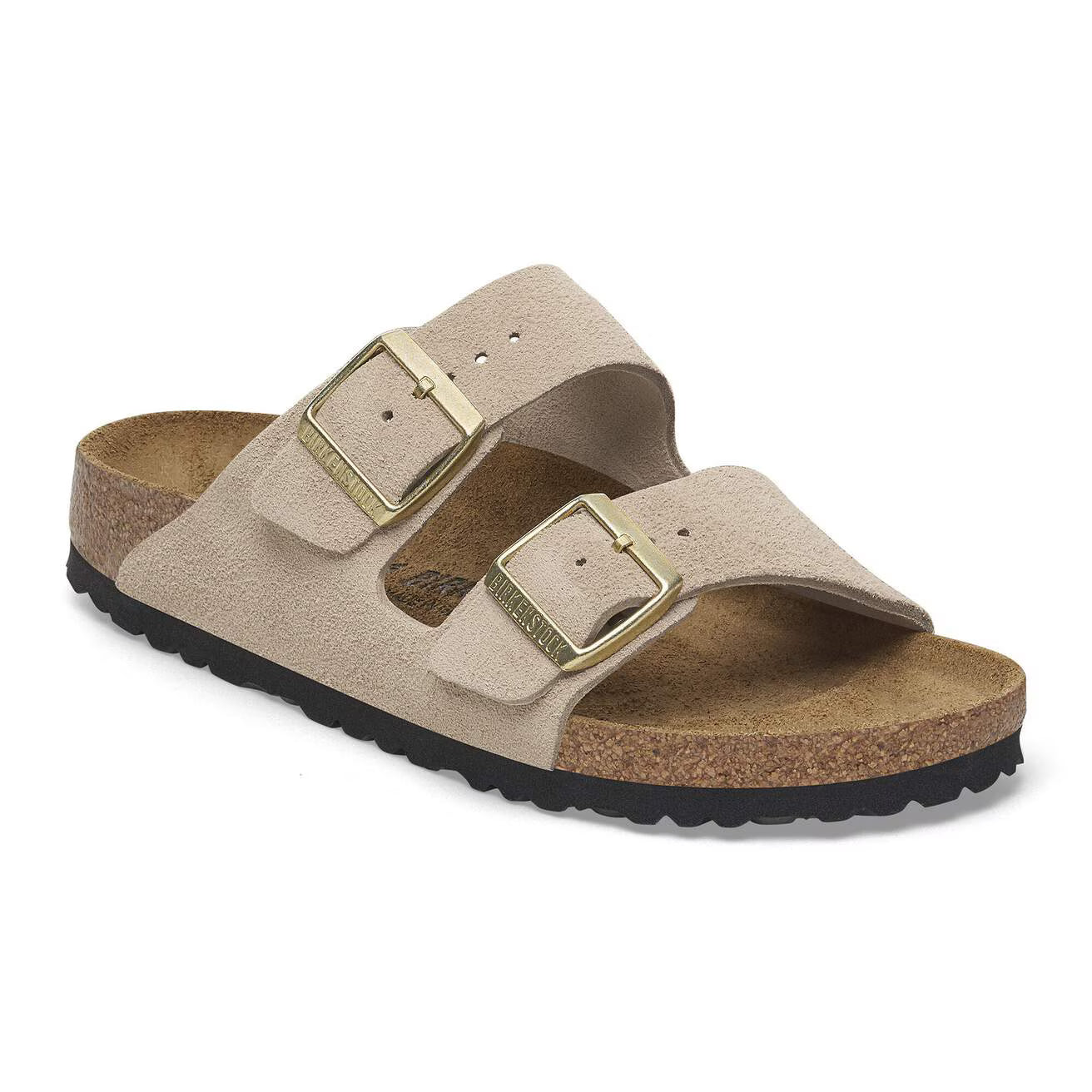 Birkenstock unisex sandaalit Arizona Narrow Suede Leather, sandcastle beige