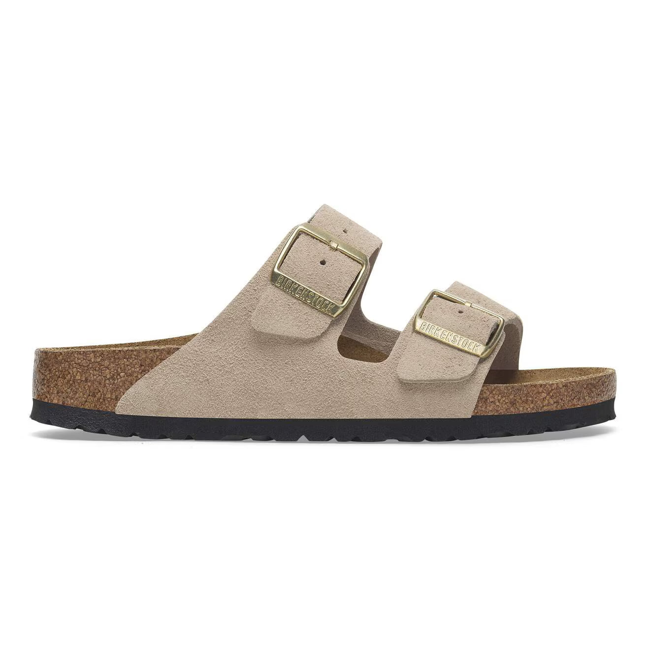 Birkenstock unisex sandaalit Arizona Narrow Suede Leather, sandcastle beige