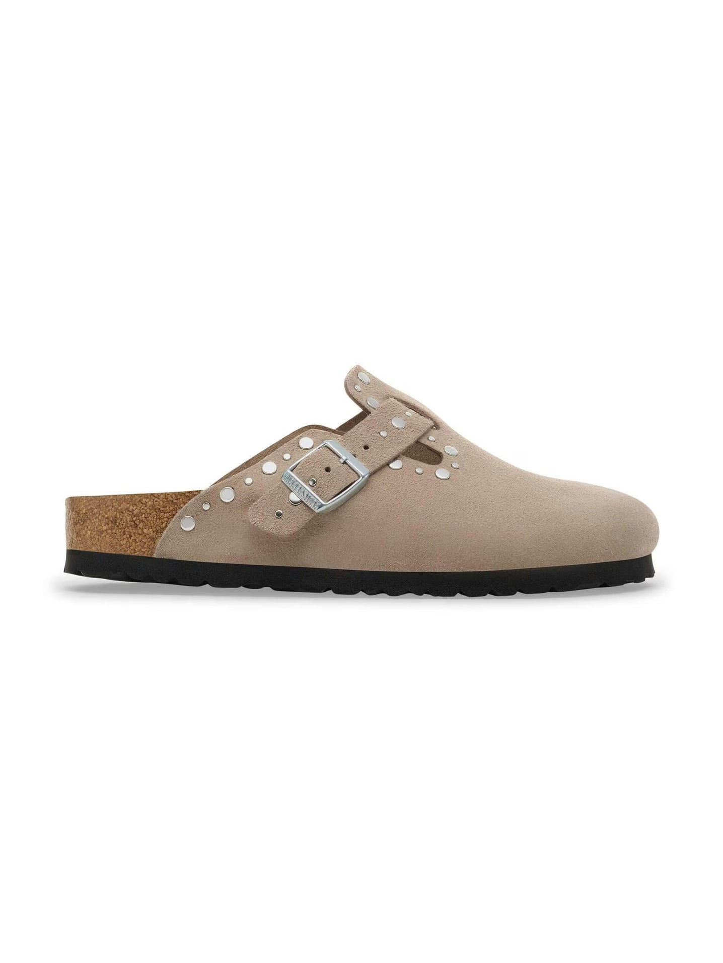 Birkenstock naisten pistokkaat Boston Rivets, ruskeanharmaa