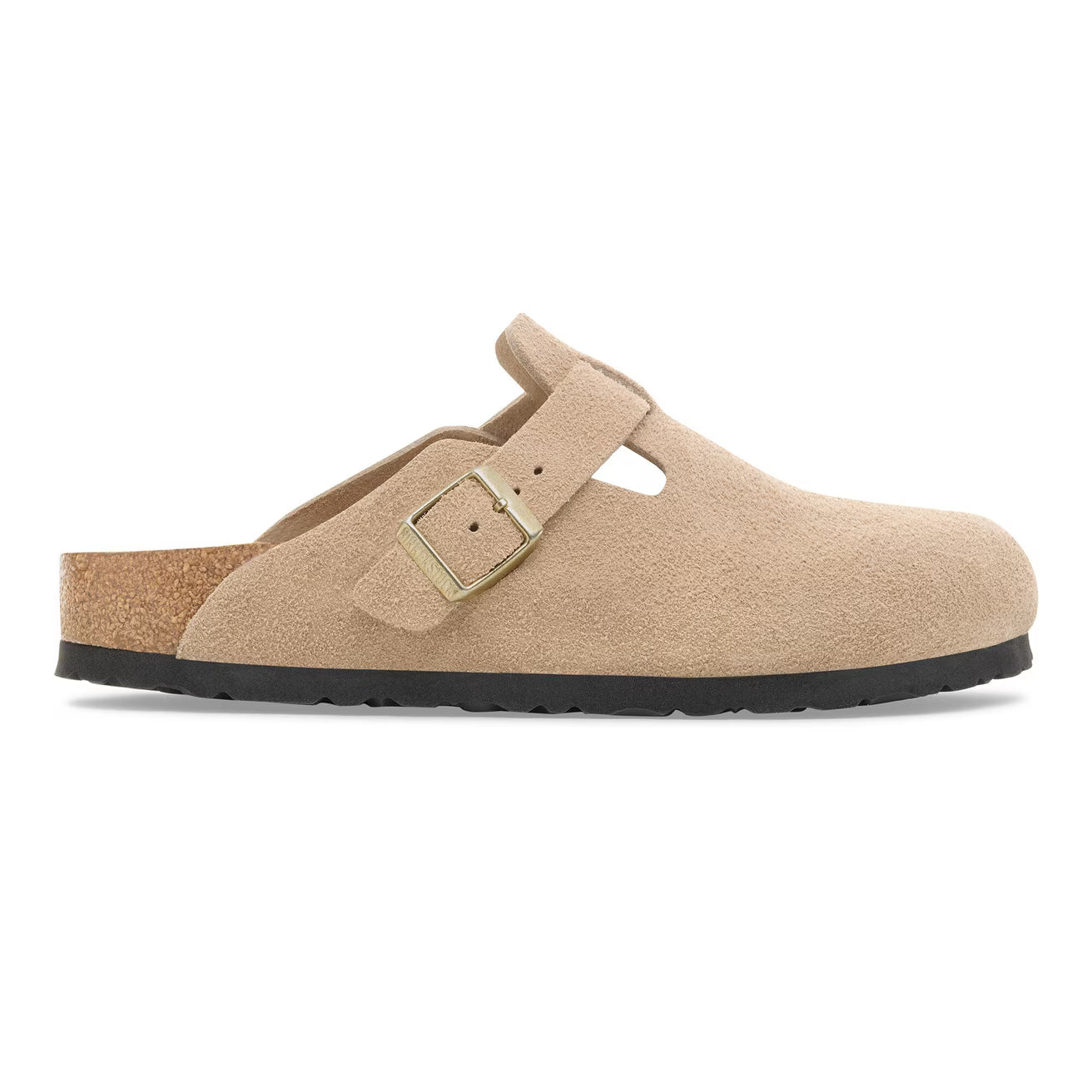 Birkenstock unisex sandaalit Boston Narrow Suede Leather Sandcastle, beige