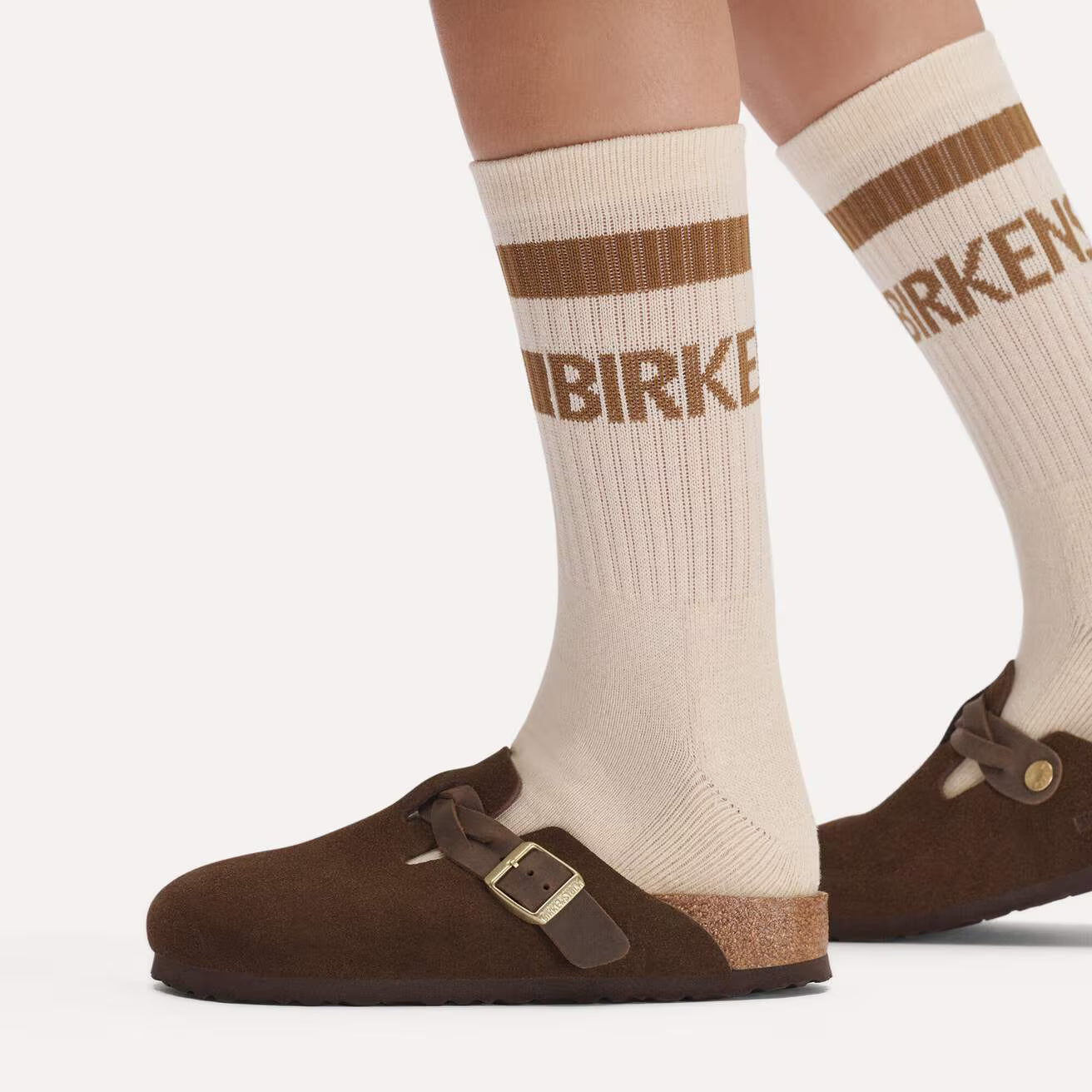 Birkenstock unisex pistokkaat Boston Narrow Suede Leather, Tummanruskea