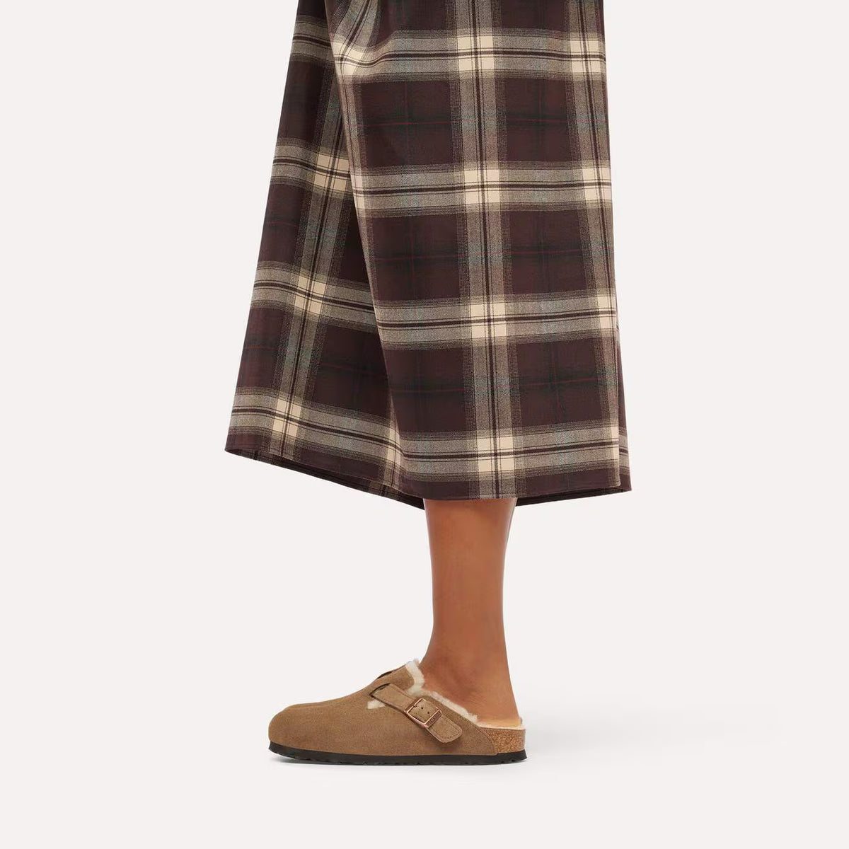 Birkenstock naisten kengät Boston Shearling, keskiruskea