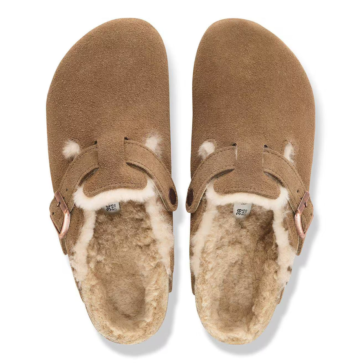 Birkenstock naisten kengät Boston Shearling, keskiruskea