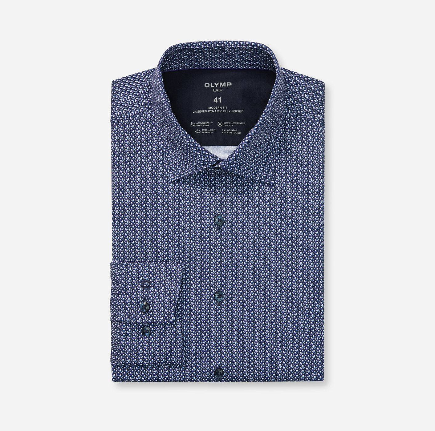 042 LUXOR MODERN FIT JERSEY SININEN KUOSI