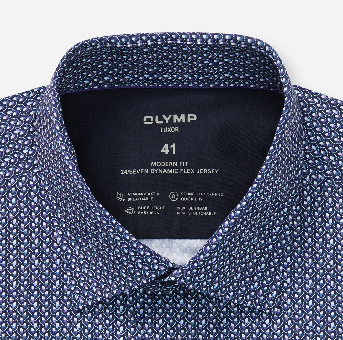 042 LUXOR MODERN FIT JERSEY SININEN KUOSI