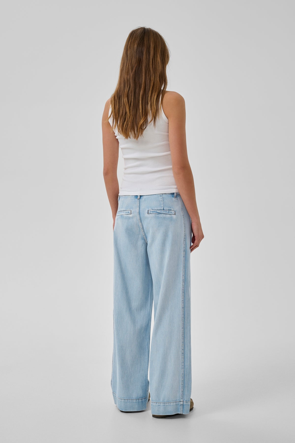 My Essential Wardrobe naisten farkut HilmaMW 171 X-Wide Pant, vaaleansininen
