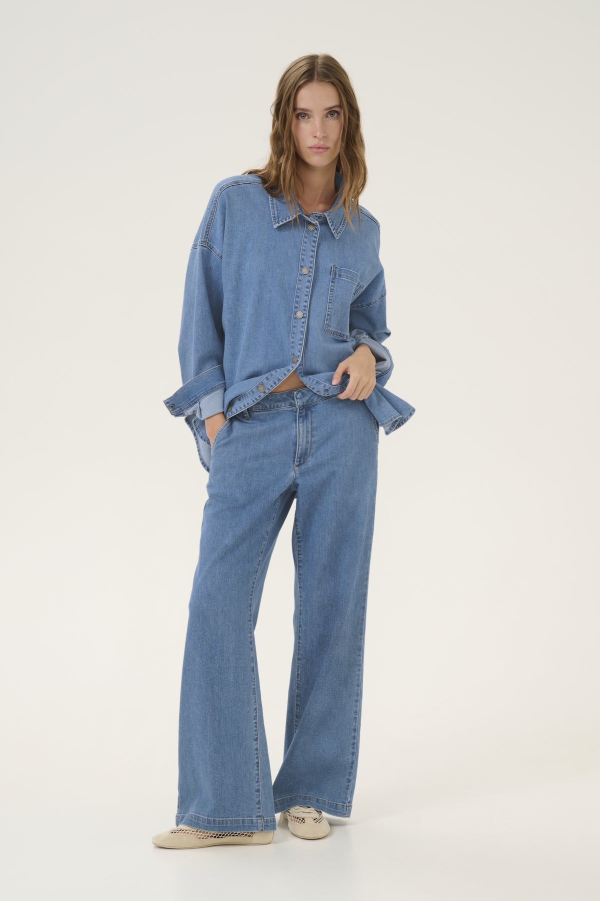 My Essential Wardrobe naisten farkut 30 The Lara 115 Pant, sininen