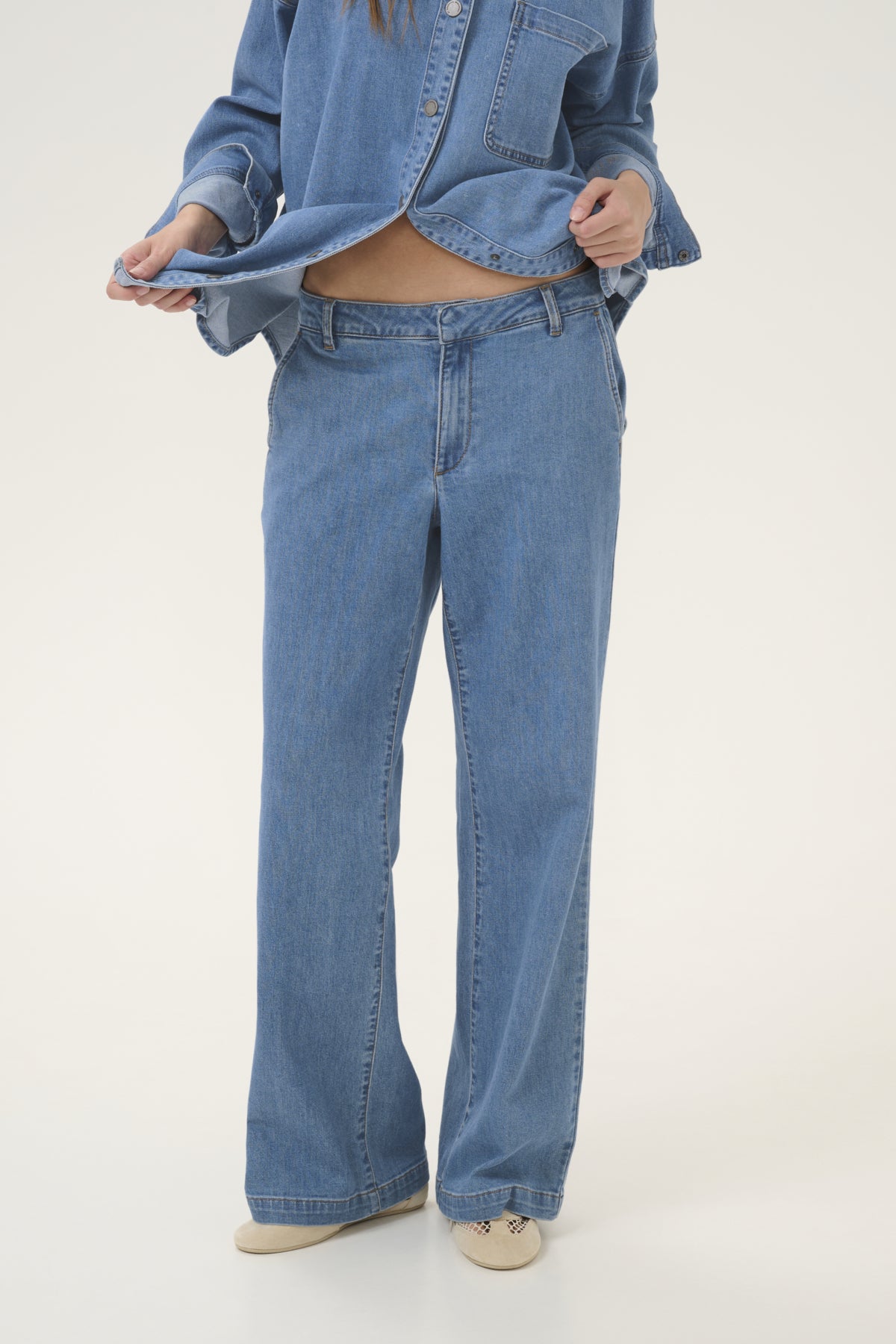 My Essential Wardrobe naisten farkut 30 The Lara 115 Pant, sininen