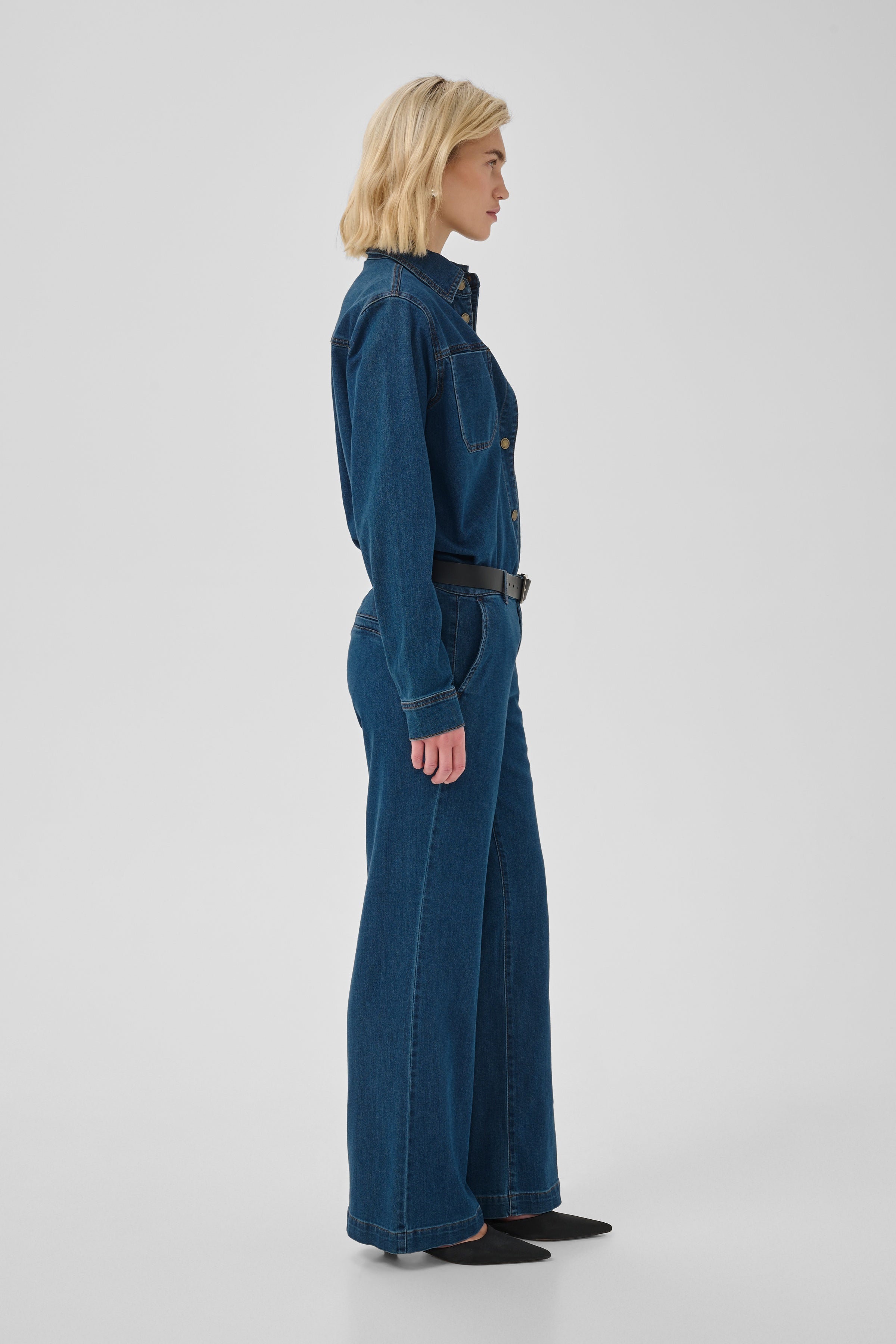 MY ESSENTIAL WARDROBE naisten farkut 30 The Lara 115, tummansininen