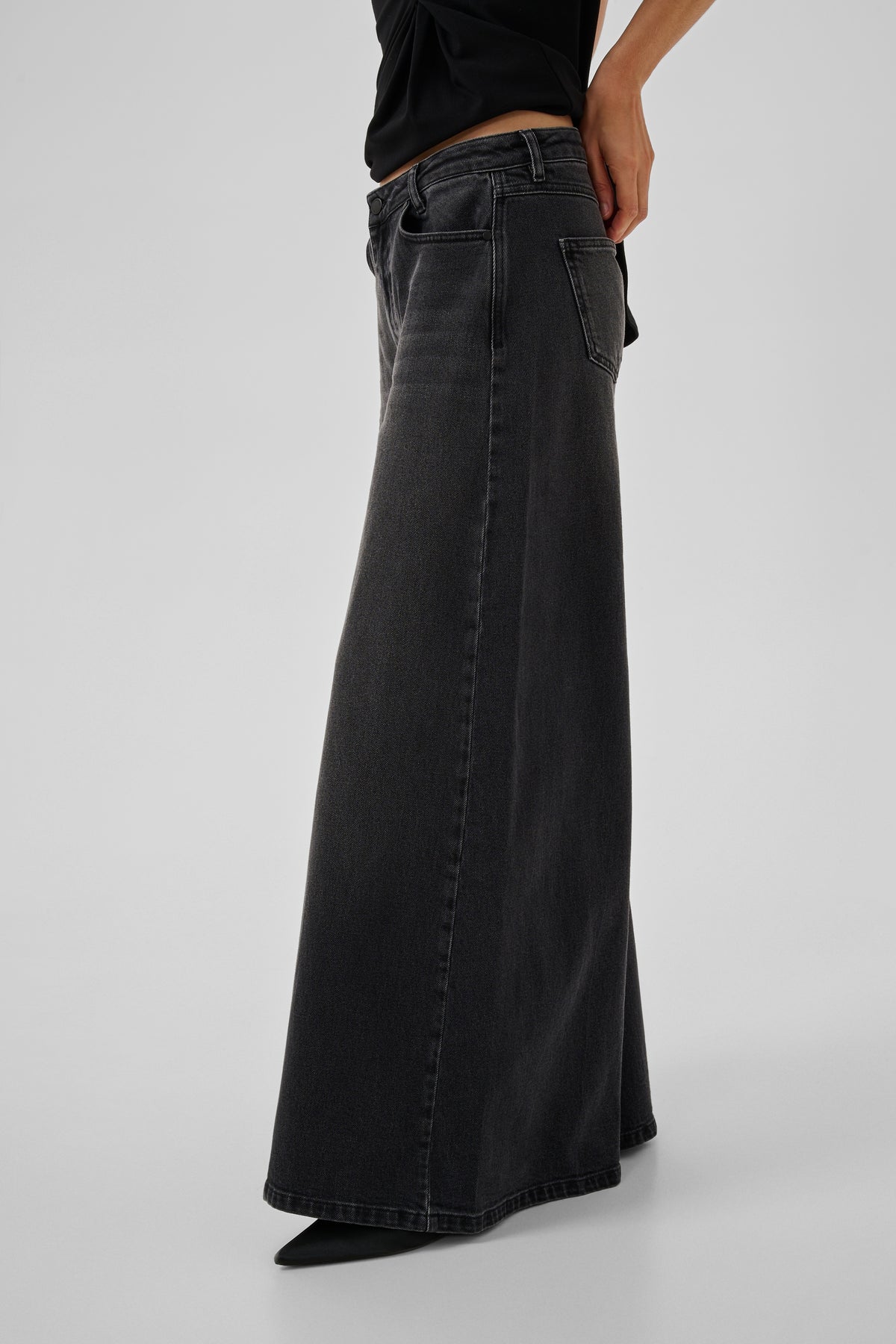 MY ESSENTIAL WARDROBE naisten farkut MWDicte High XX-Wide, Black Retro Wash
