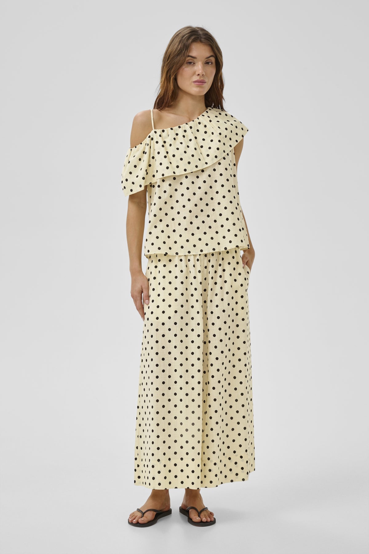 My Essential Wardrobe naisten pusero Nada Florence Blouse, keltainen kuosi
