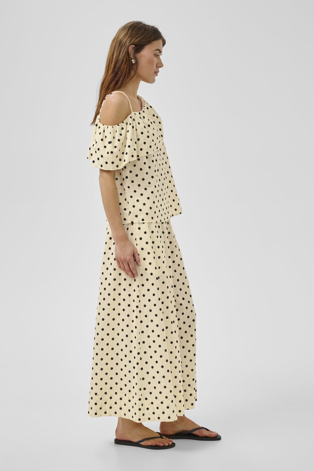 My Essential Wardrobe naisten housut Nada Skirtpant, keltainen kuosi