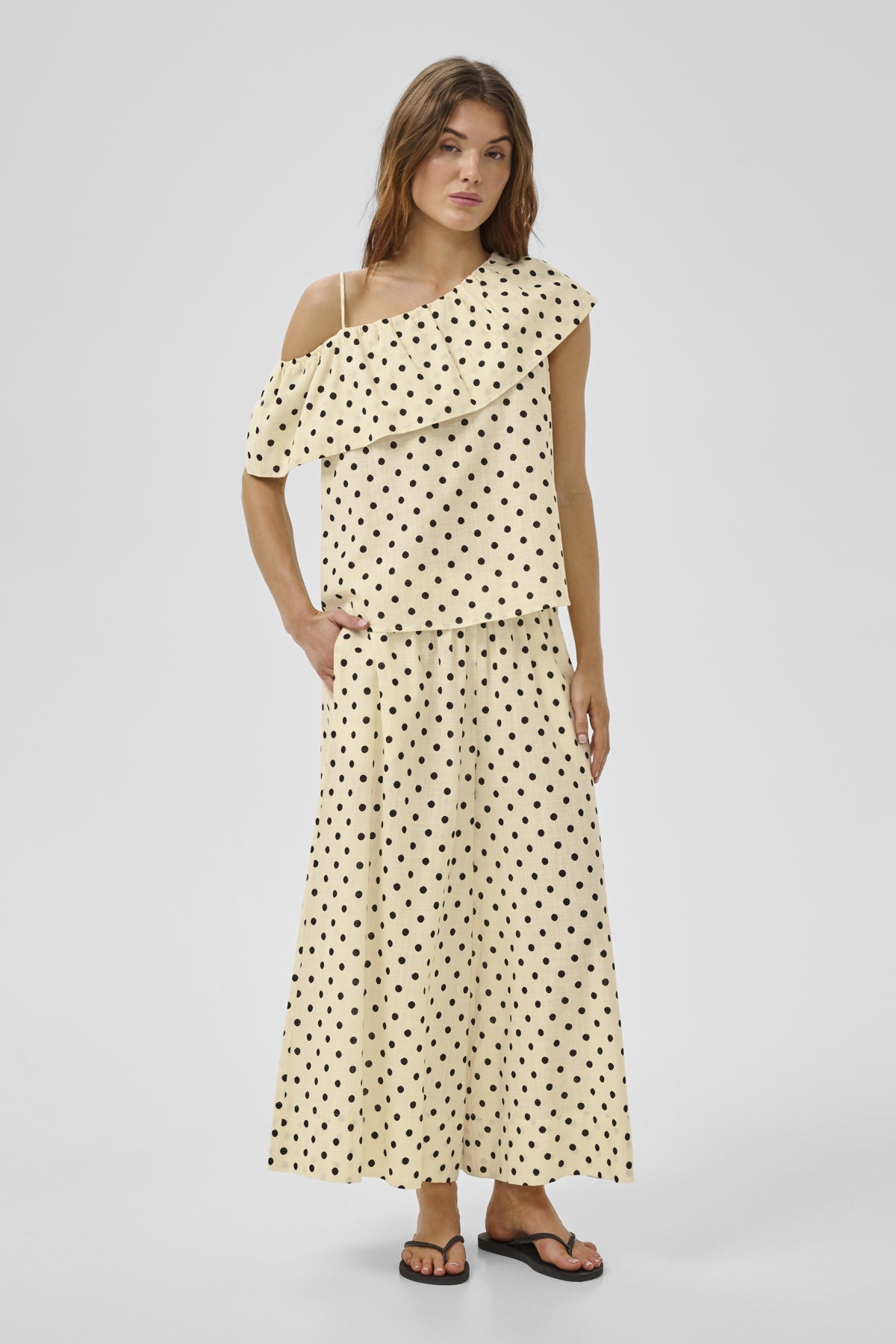 My Essential Wardrobe naisten housut Nada Skirtpant, keltainen kuosi