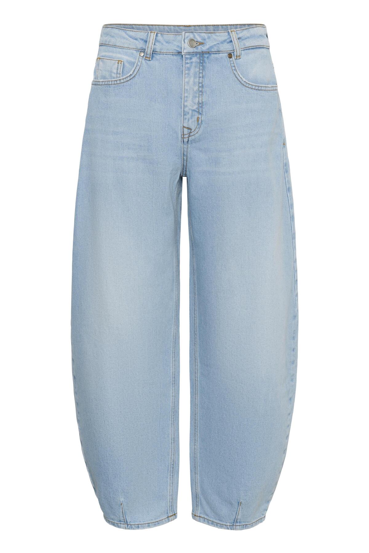 My Essential Wardrobe naisten farkut LucyMW Loose Barrel, vaaleansininen