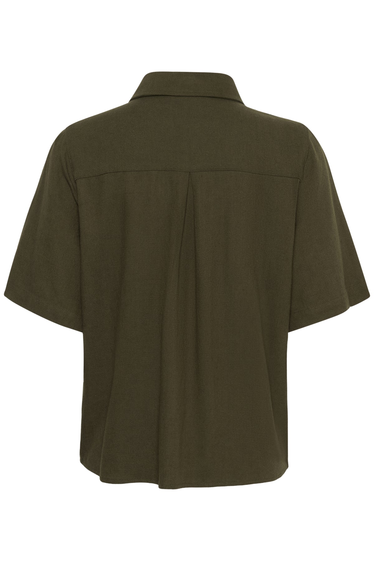 My Essential Wardrobe naisten paitapusero The Boxy Shirt, tummanvihreä