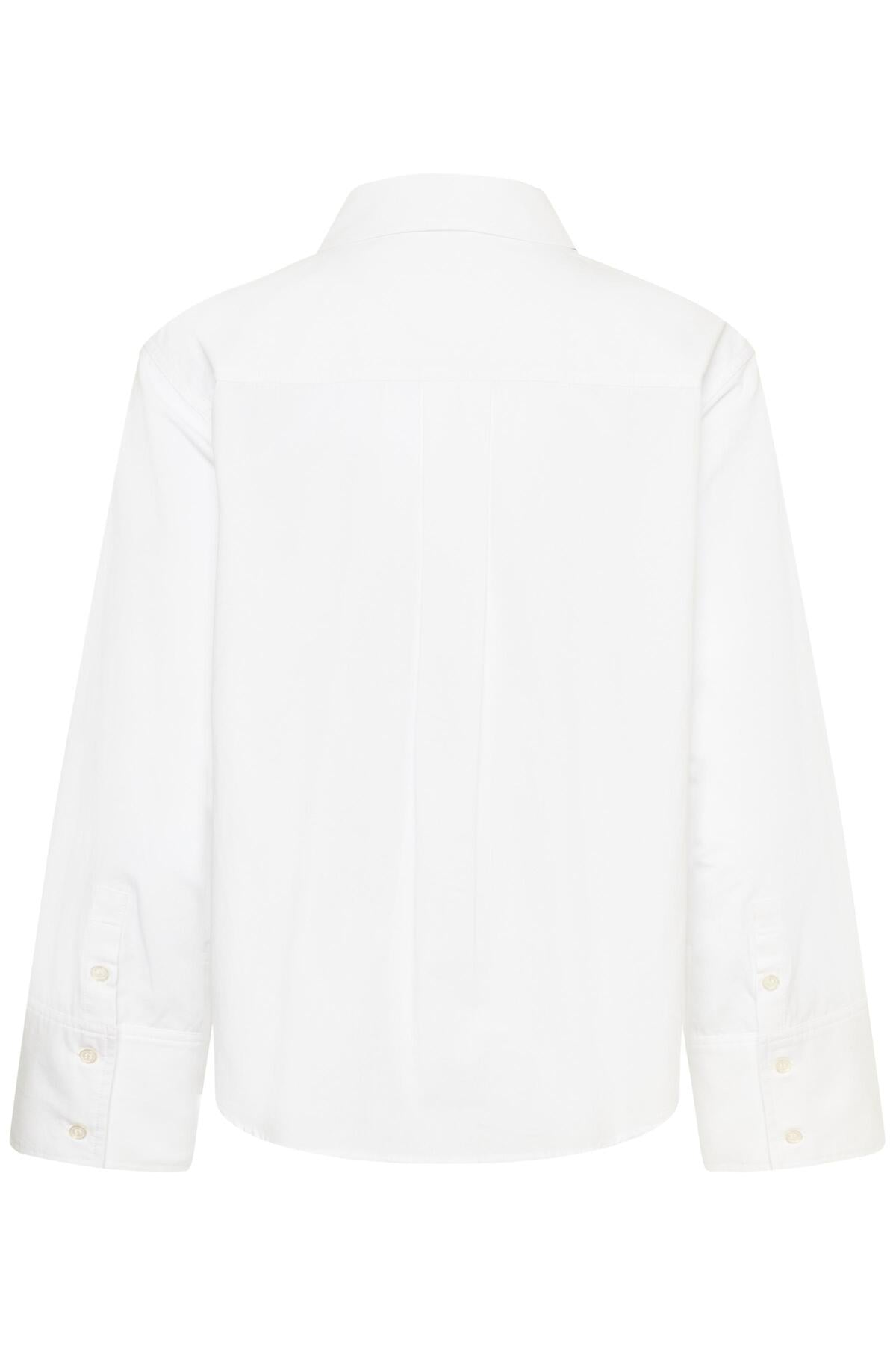 My Essential Wardrobe naisten paitapusero Sunna Boxy Shirt, valkoinen