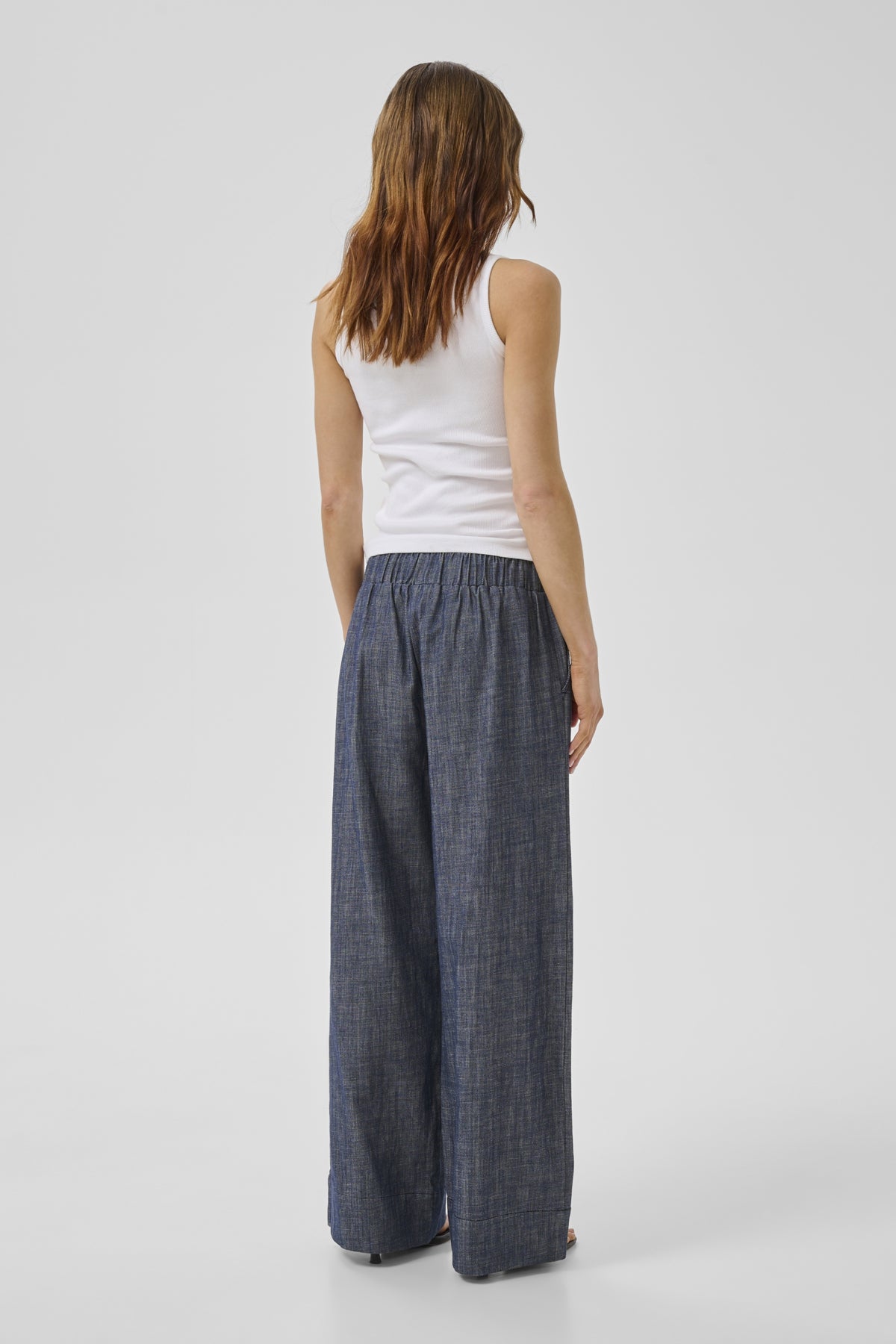 My Essential Wardrobe naisten housut Dazzie Dias Pant, tummansininen