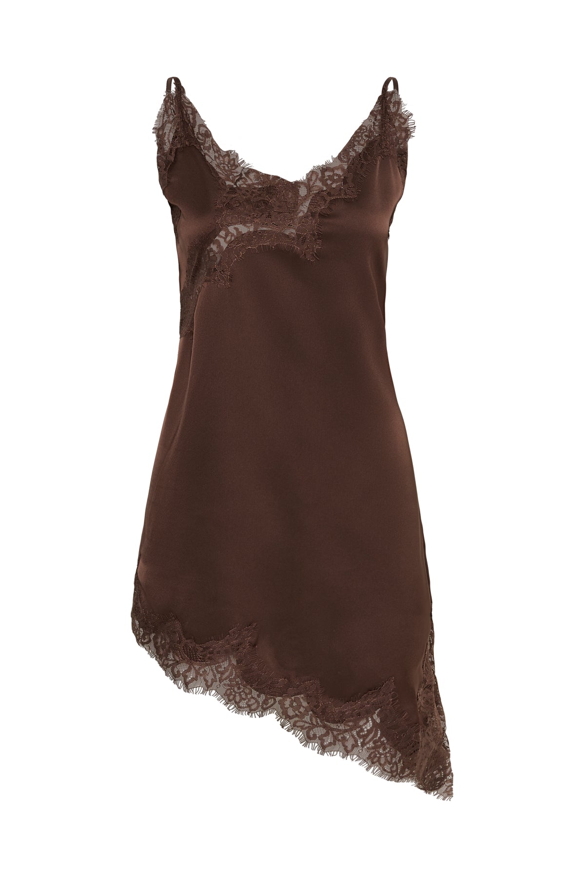 My Essential Wardrobe naisten mekko Brenda Lace, tummanruskea