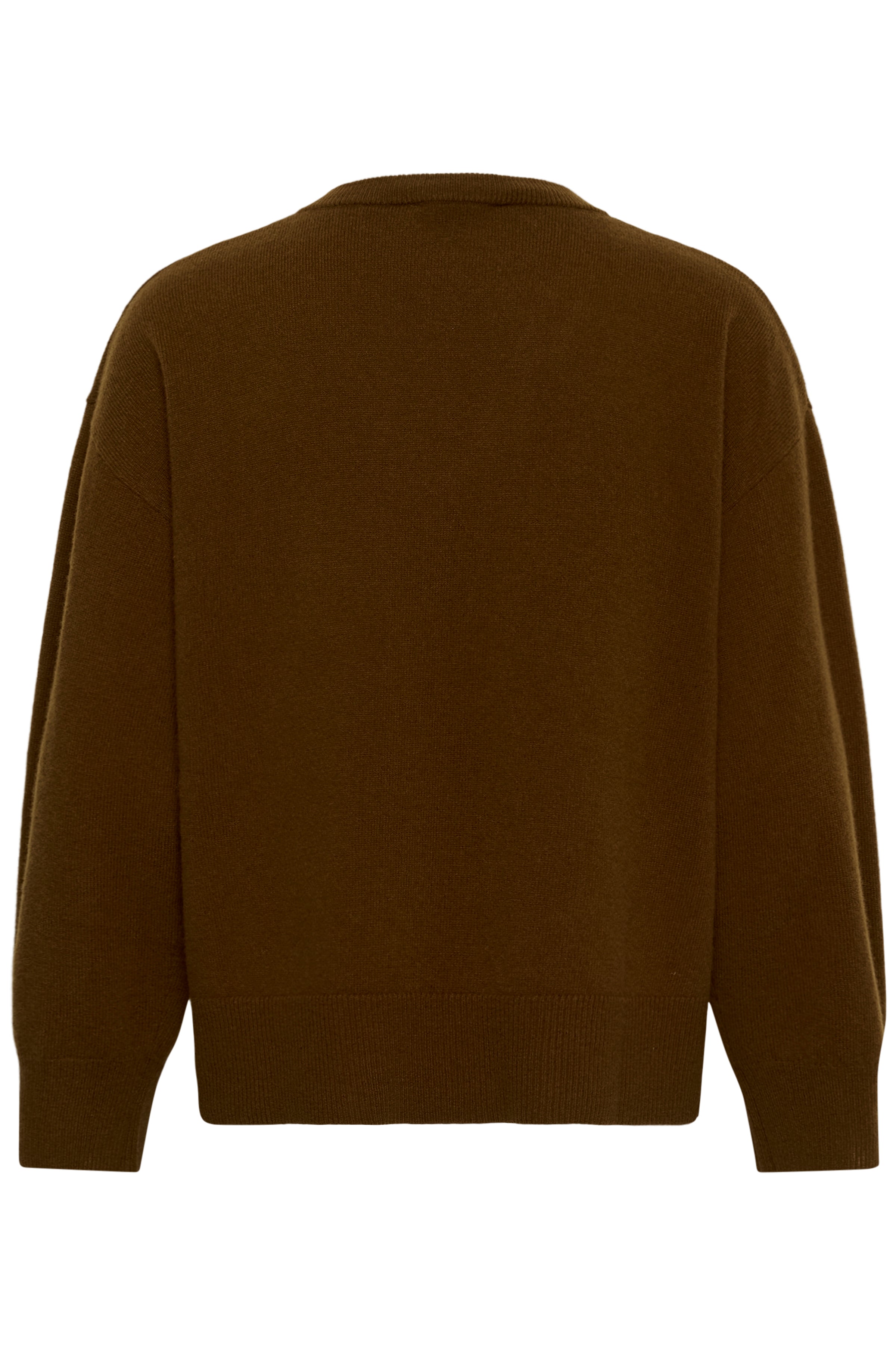 My Essential Wardrobe naisten neulepusero Jola V-Neck, konjakinruskea