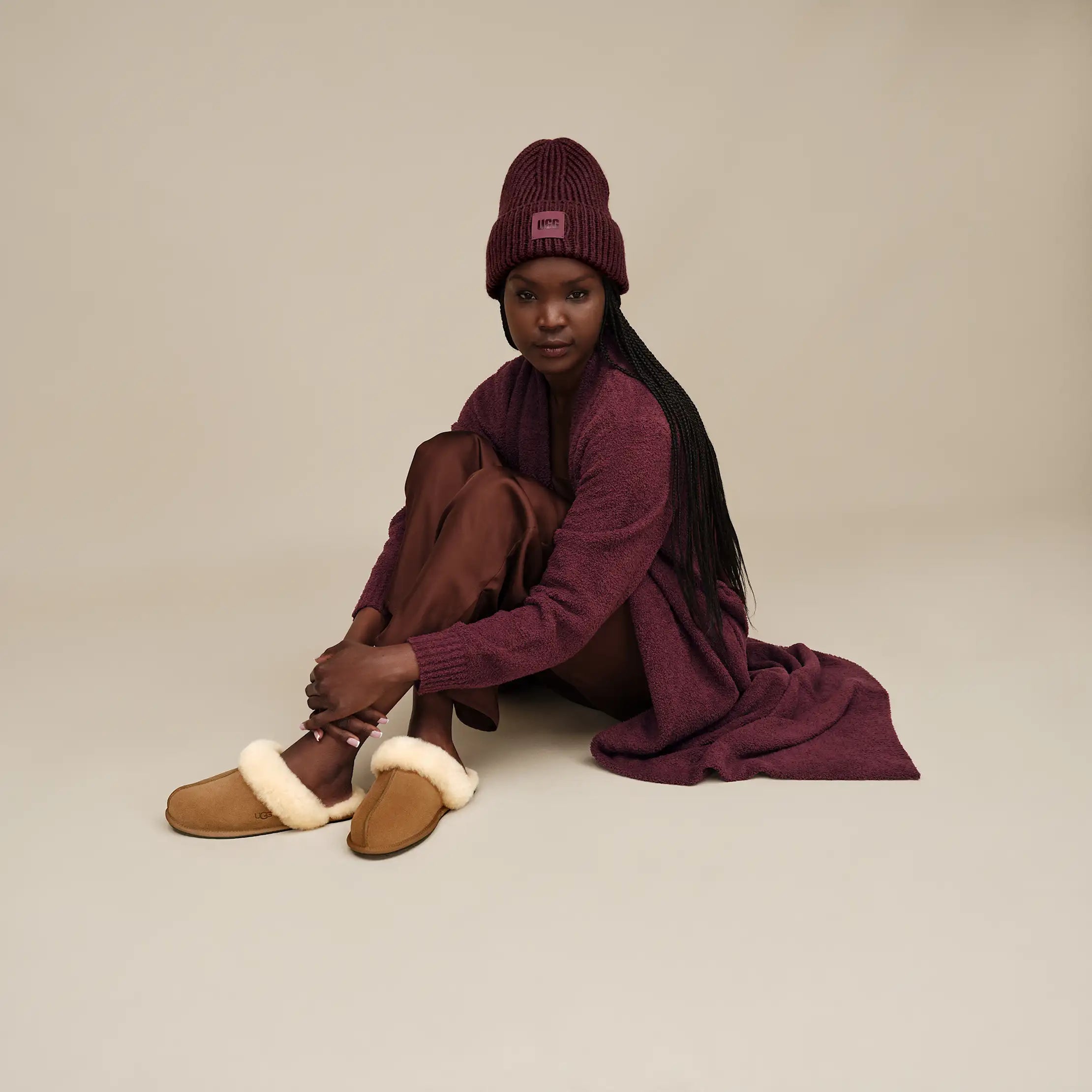 UGG tossut W  Scuffette II, kaakaonruskea