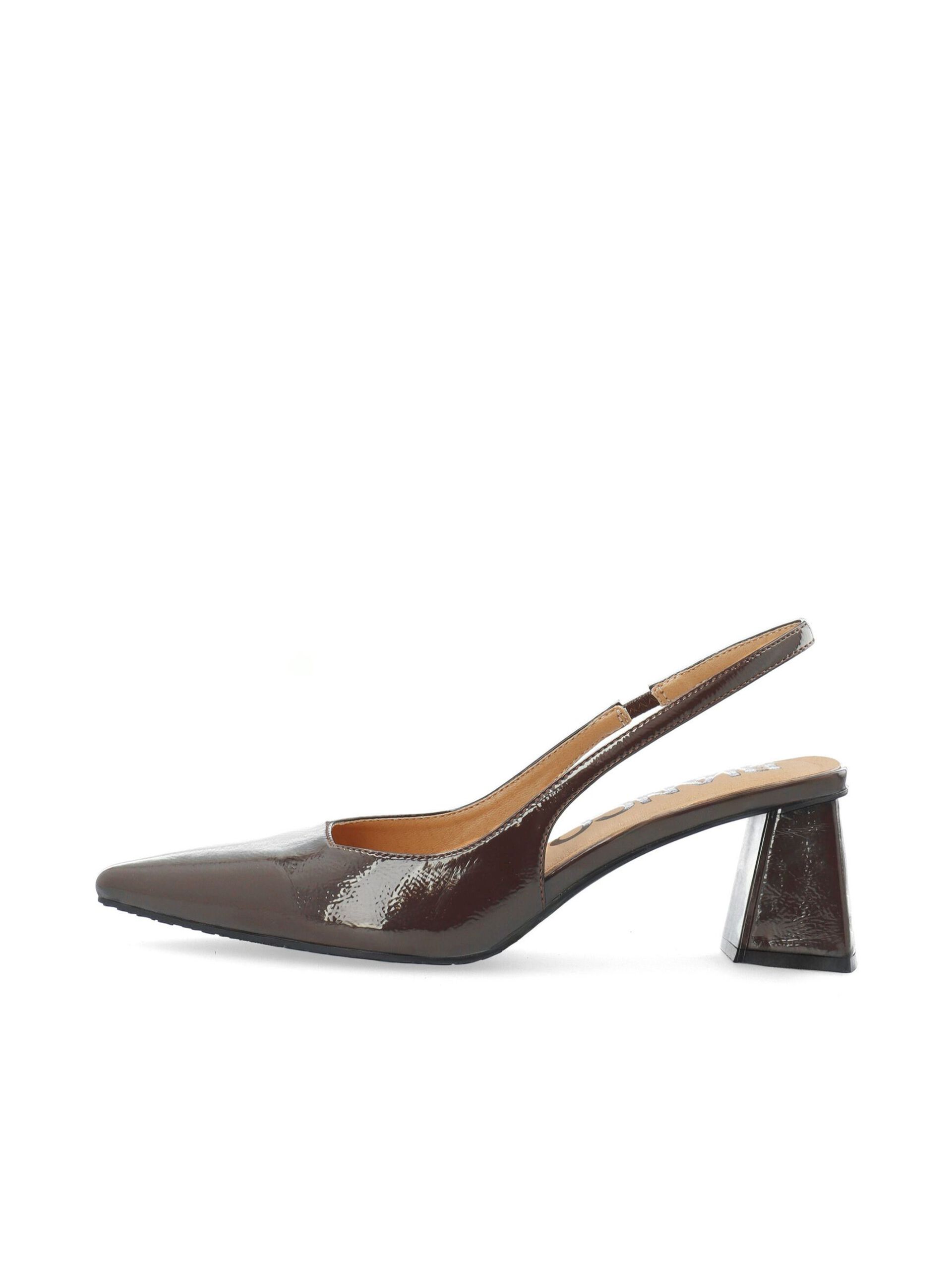 Bianco naisten avokkaat Biamaralyn Slingback Heel Patent, tummanruskea