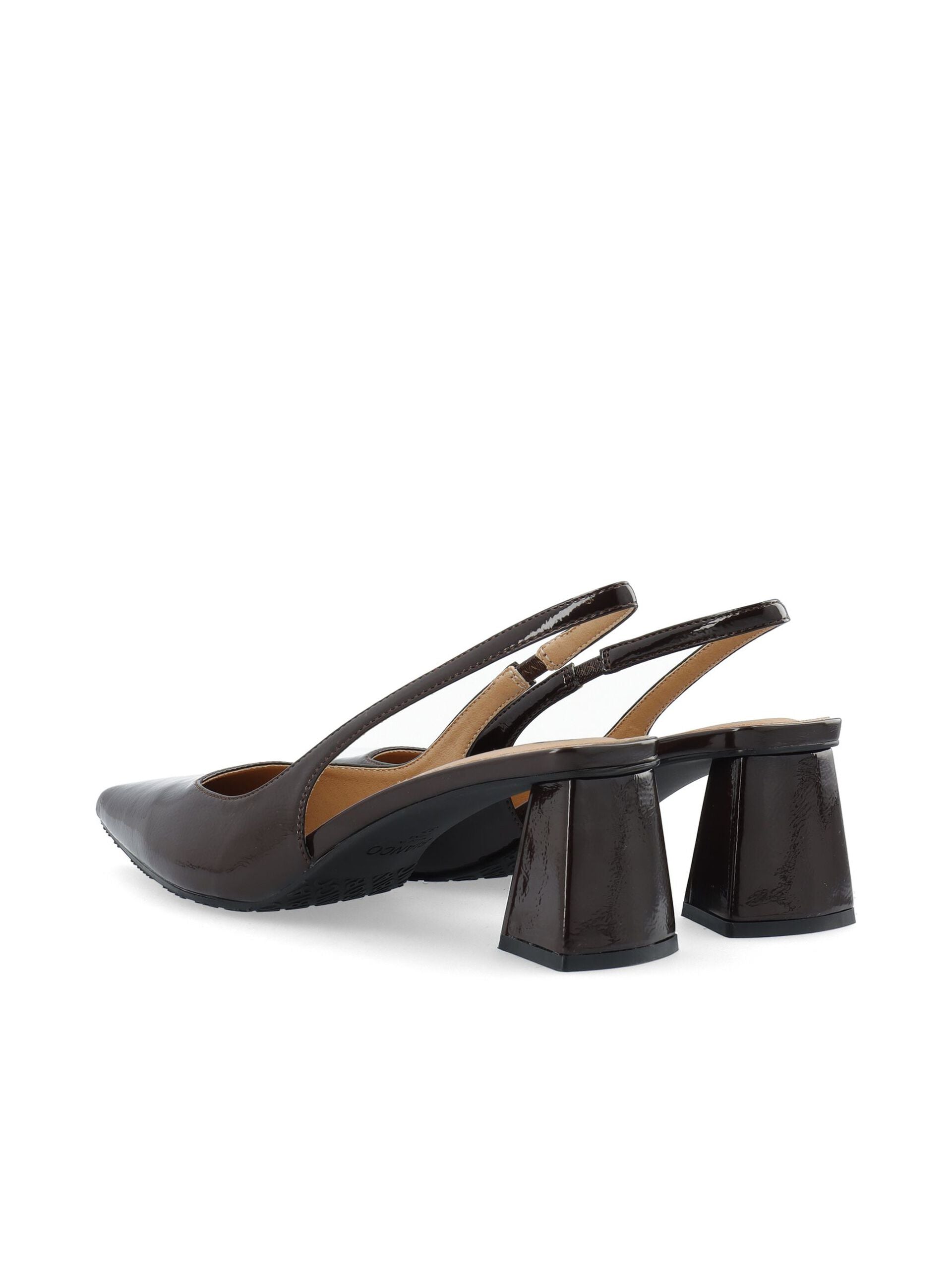 Bianco naisten avokkaat Biamaralyn Slingback Heel Patent, tummanruskea