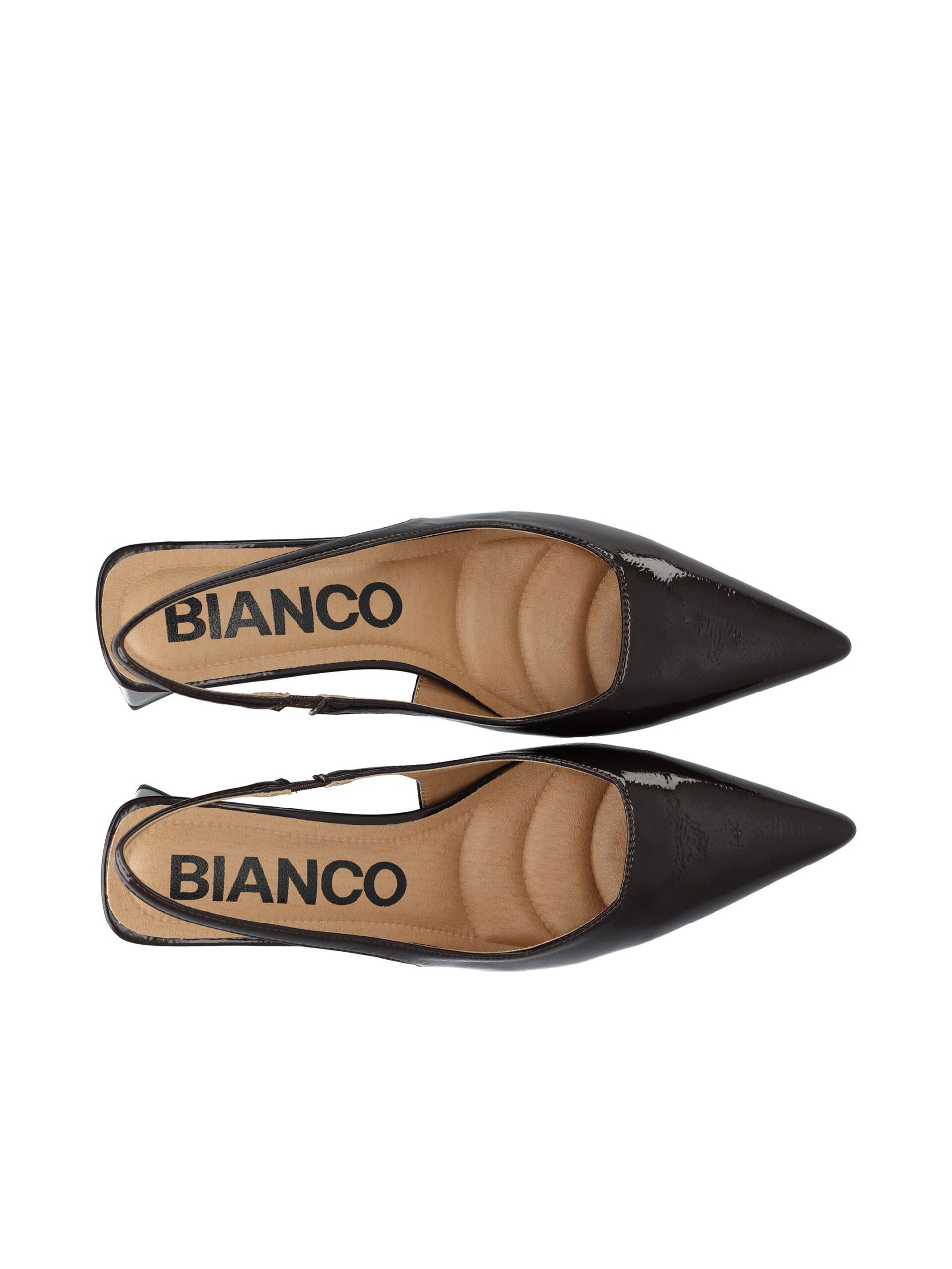 Bianco naisten avokkaat Biamaralyn Slingback Heel Patent, tummanruskea