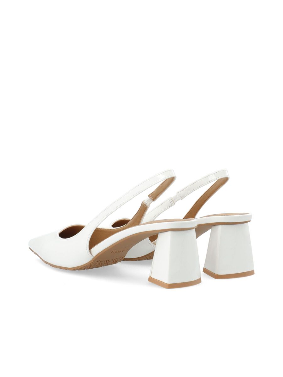 Bianco naisten korkokengät Biamaralyn Slingbacks, luonnonvalkoinen