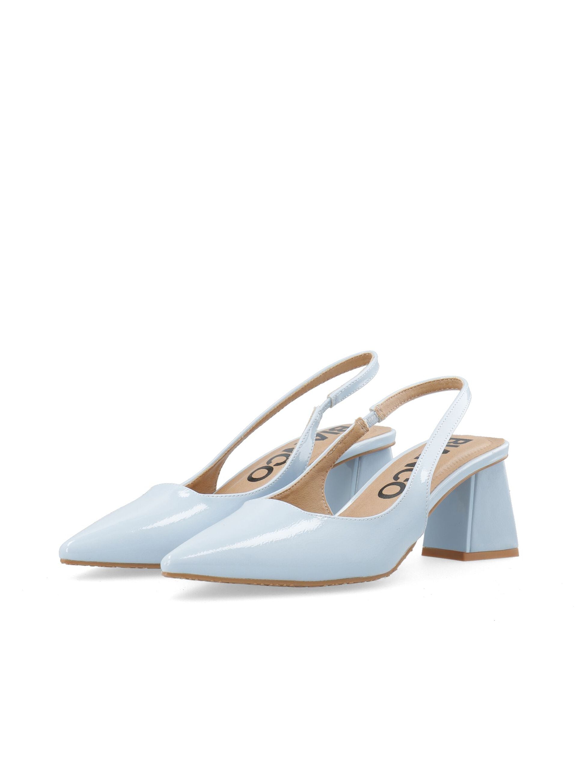 Bianco naisten avokkaat Biamaralyn Slingback Heel Patent, vaaleansininen