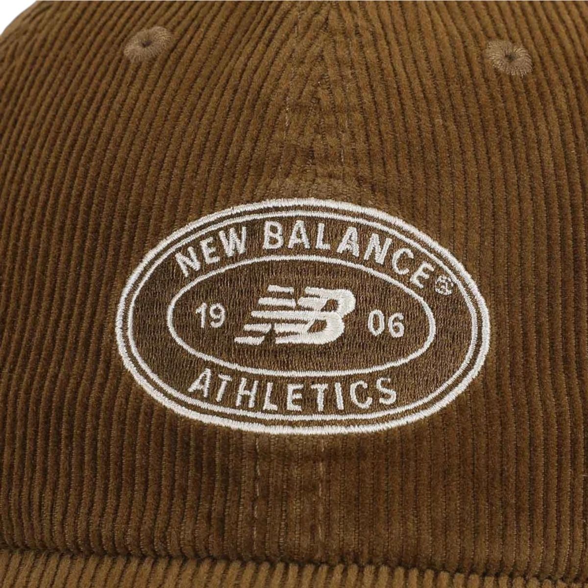 New Balance miesten lippis 6 Panel Athletics Cord Hat, keskiruskea