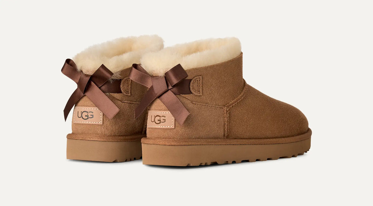 UGG naisten kengät Ultra Mini Bailey Bow Boot, Chestnut