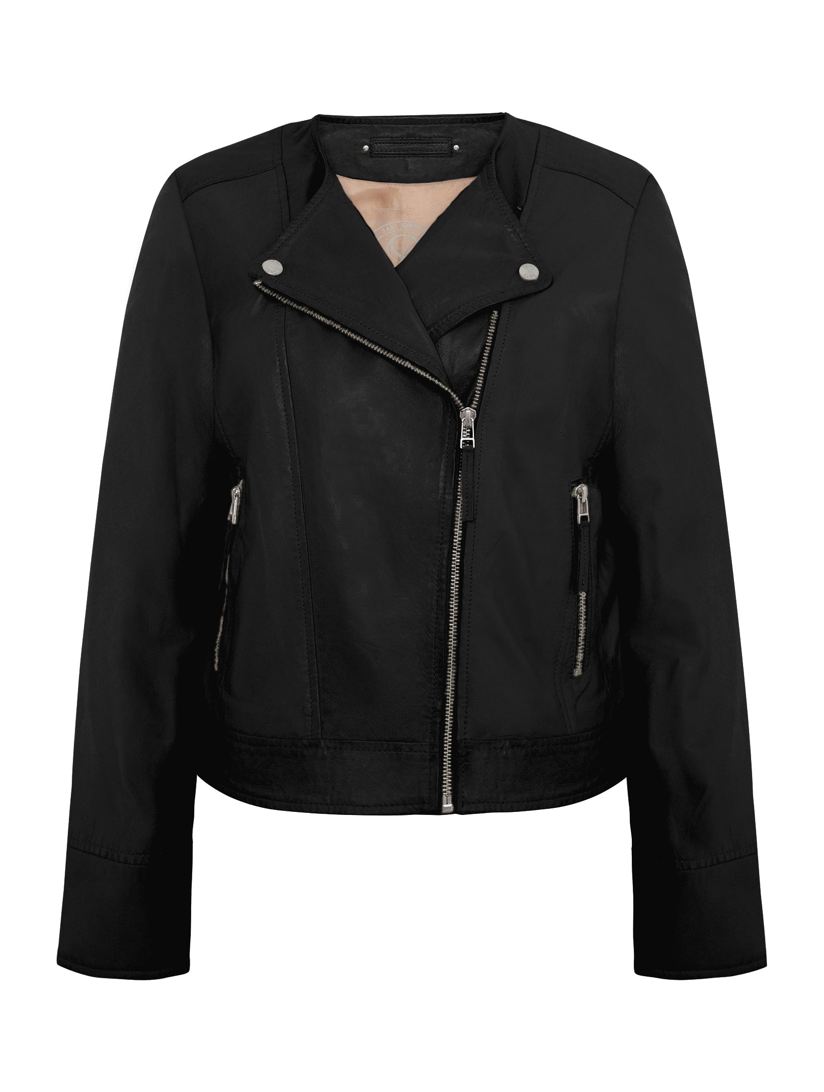 Saki naisten nahkatakki Johanna Jacket, musta