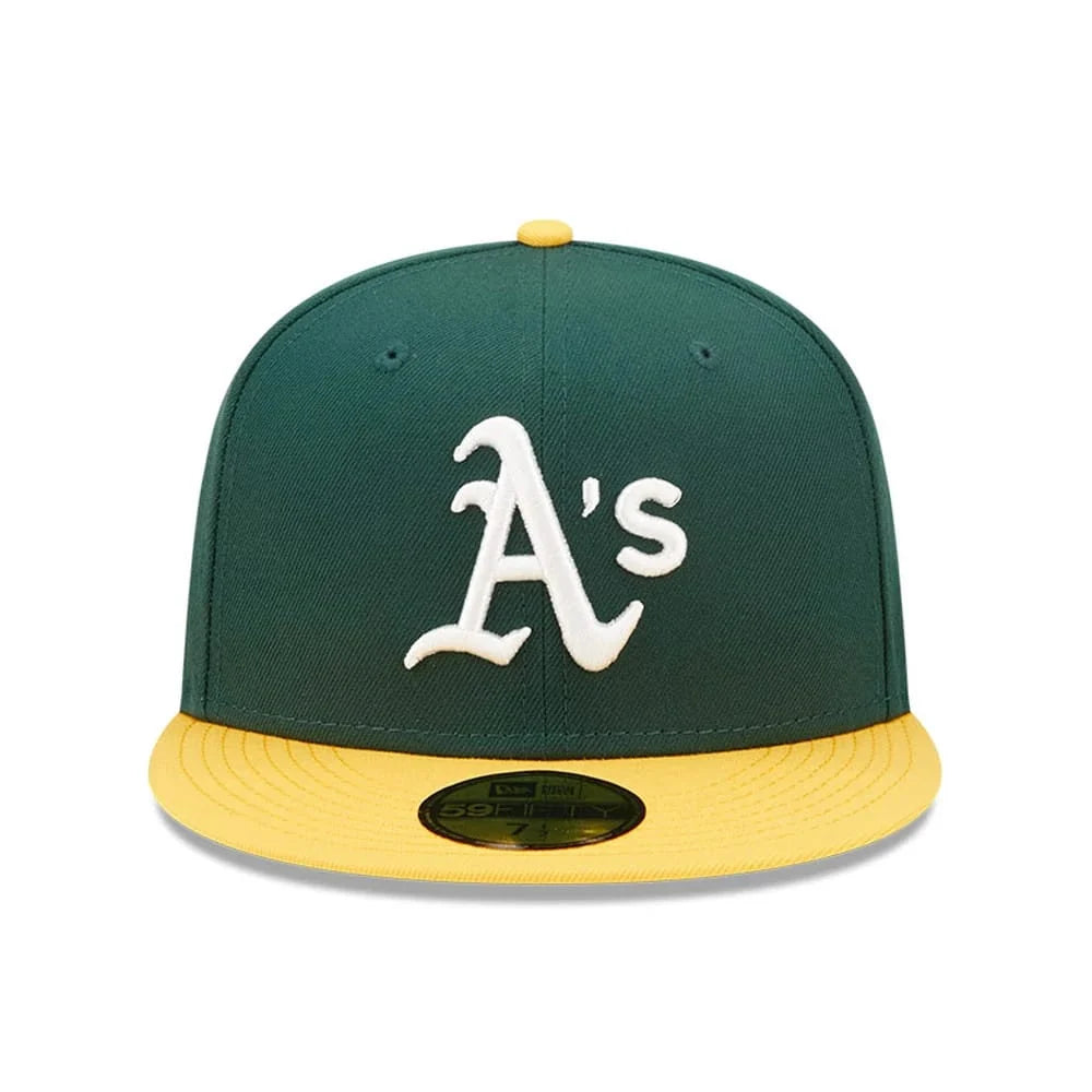 New Era miesten lippis Oakland Athletics 59FIFTY, tummanvihreä