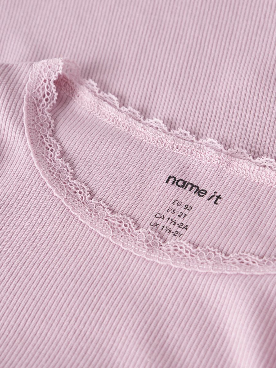 Name It Lasten Pitkähihainen Paita NMFKAB LS TOP NOOS, vaaleanpunainen