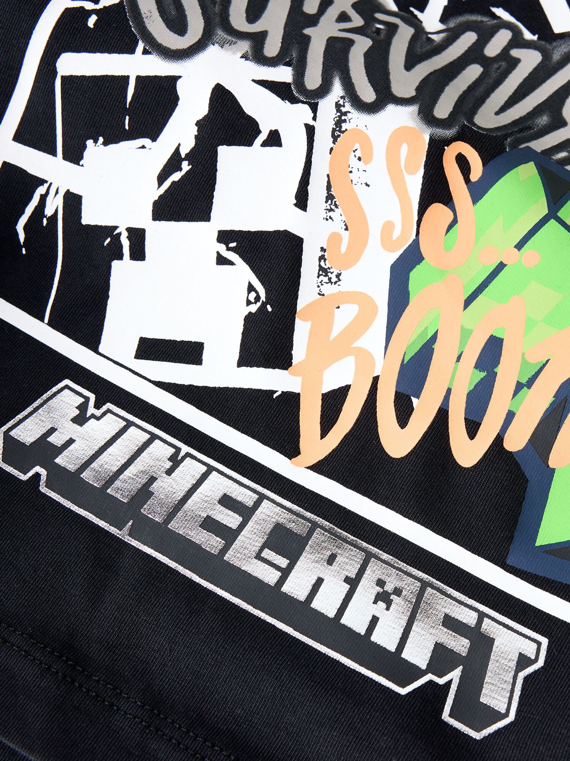 Name It lasten t-paita NKMMASE Minecraft SS NREG Top, musta