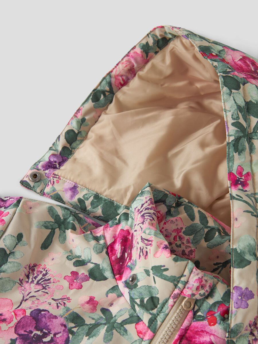 Name It lasten takki Maxi, kuosillinen beige