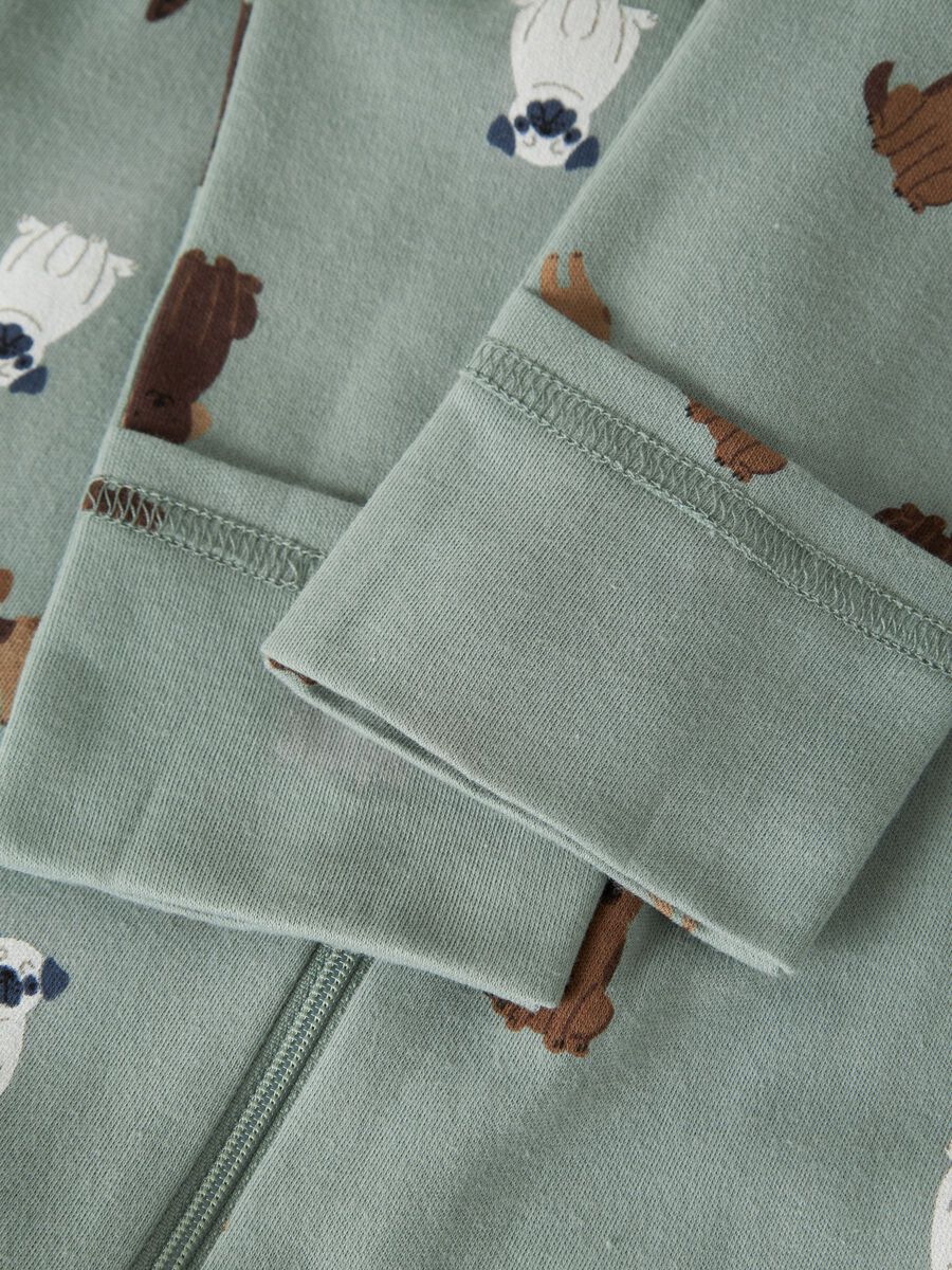 Name It lasten pyjamat Nightsuit Zip Dog, vihreä