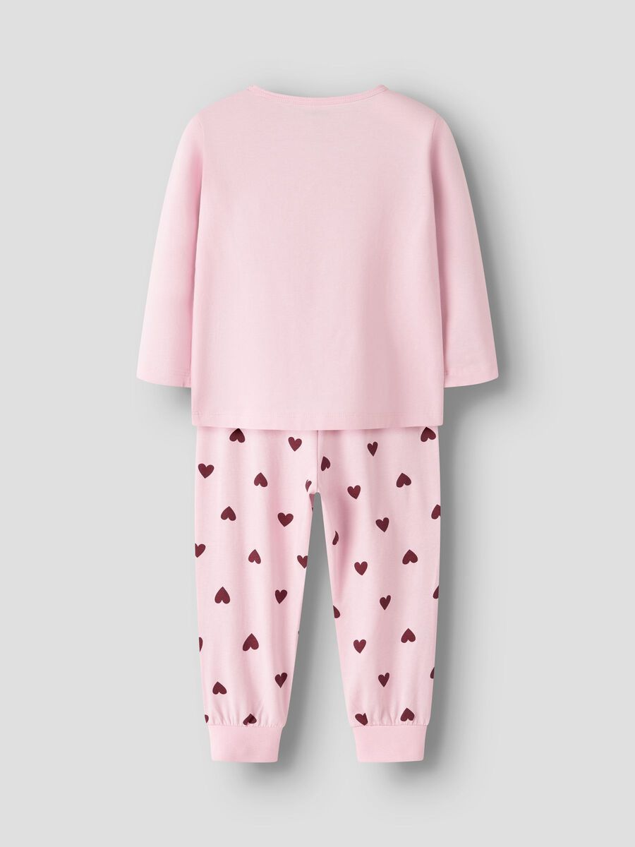 Name It lasten pyjama Cutie Heart, vaaleanpunainen