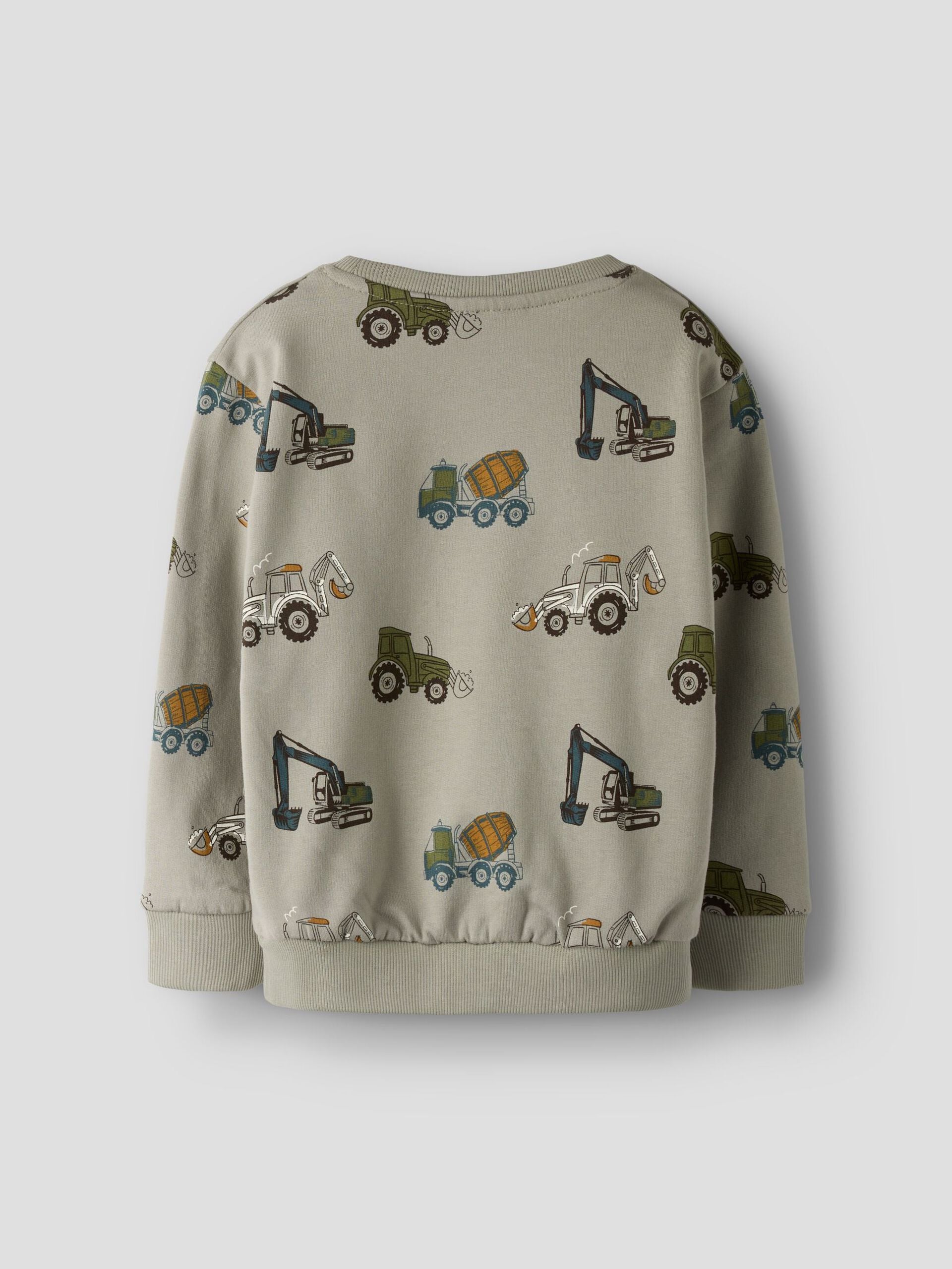 Name It lasten collegepaita, NMMBasil NMMBASIL LS NREG SWE BRU, kuosi vihreä