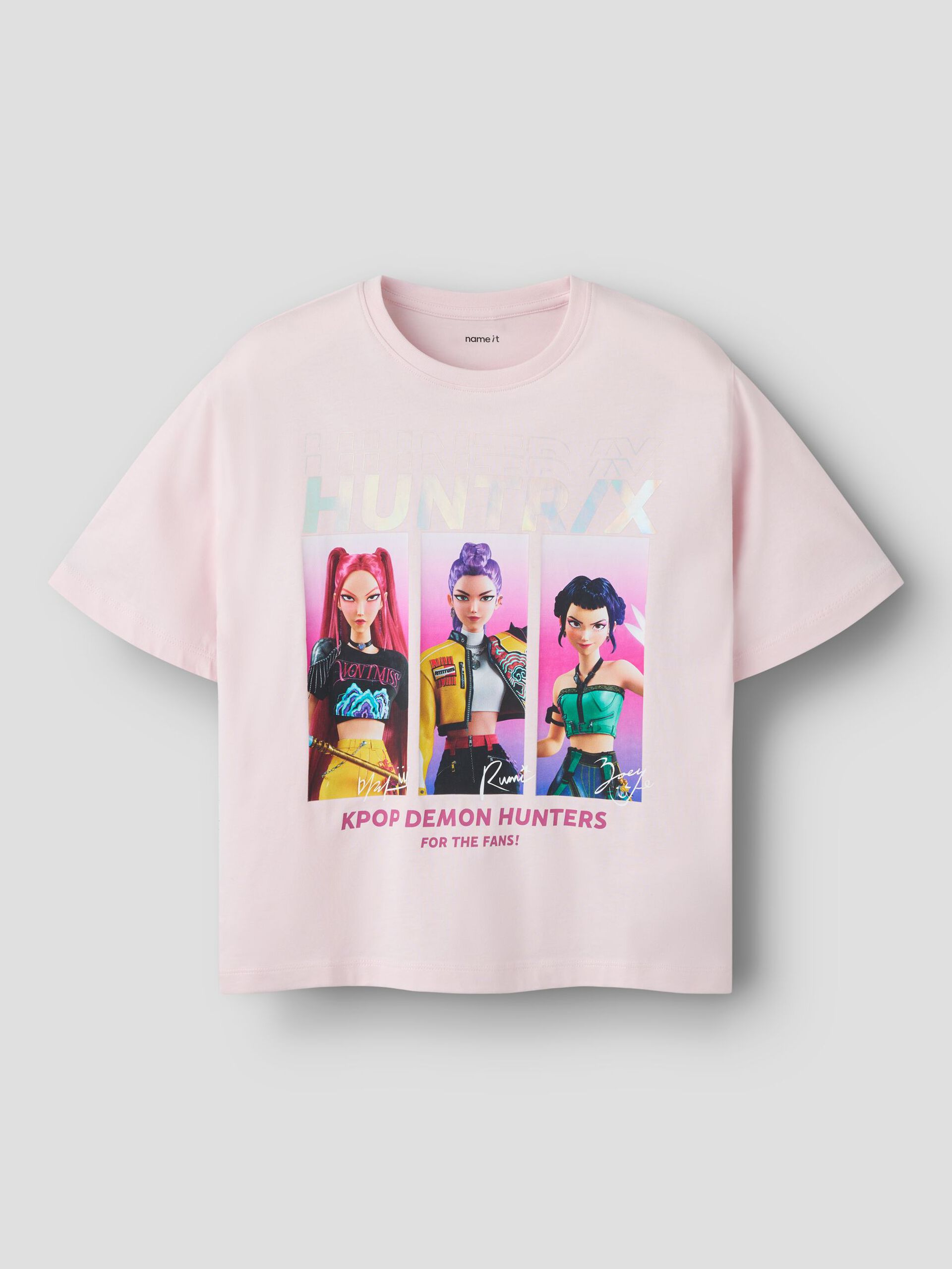 Name It lasten T-paidat Kpop Demon Hunters, vaaleanpunainen