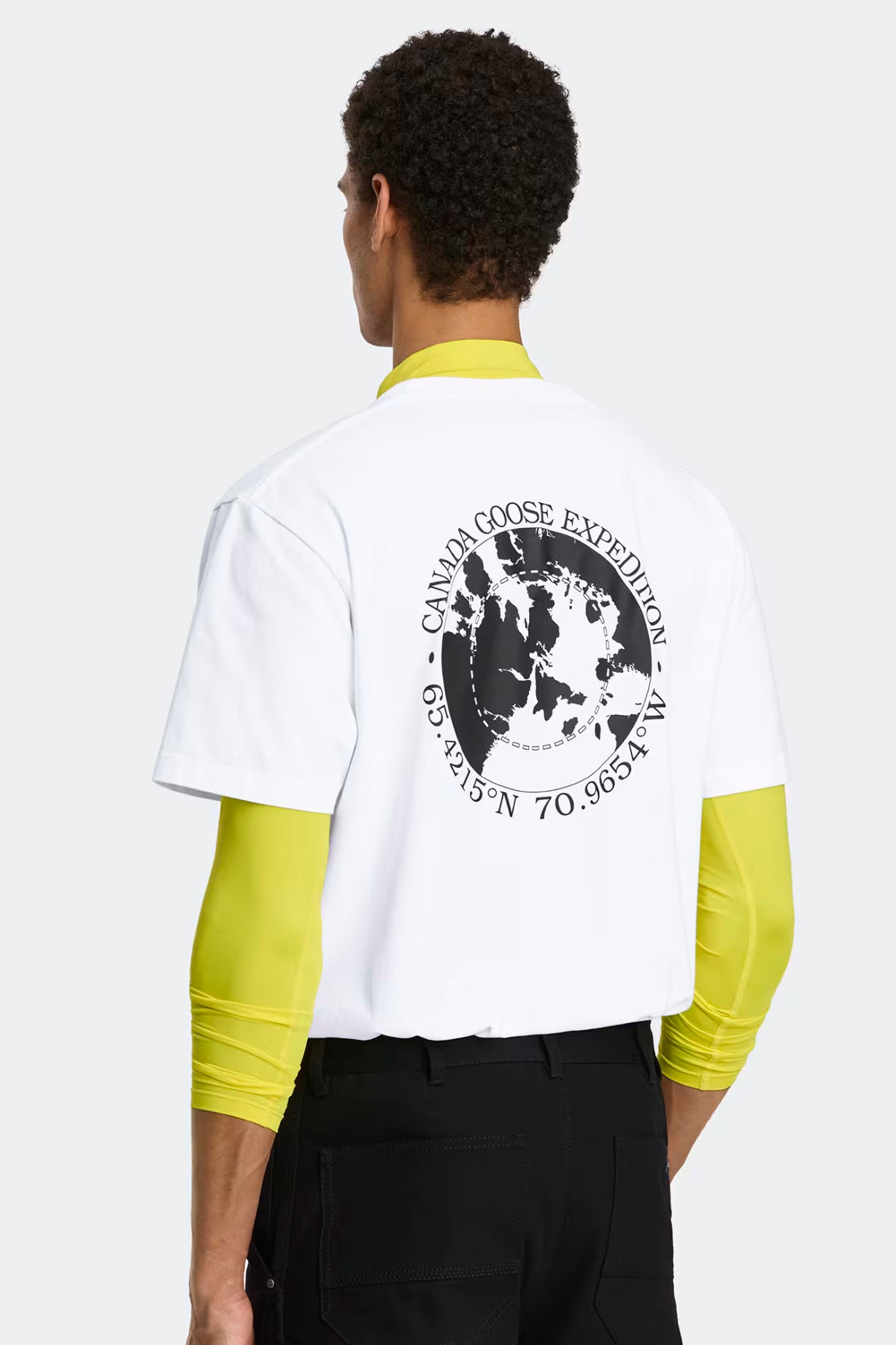 Canada Goose miesten t-pauta Novo T-shirt Withback Graphic, valkoinen