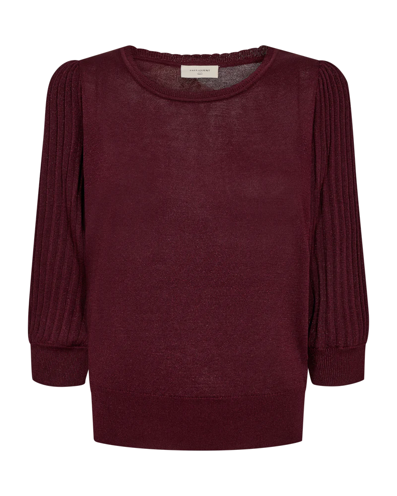 Freequent Glitta Pullover, Viininpunainen