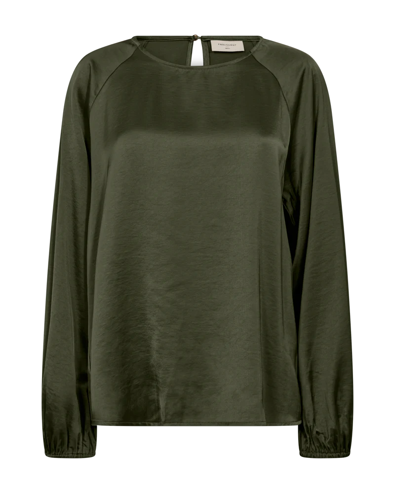 DOVE BLOUSE TUMMANVIHREÄ