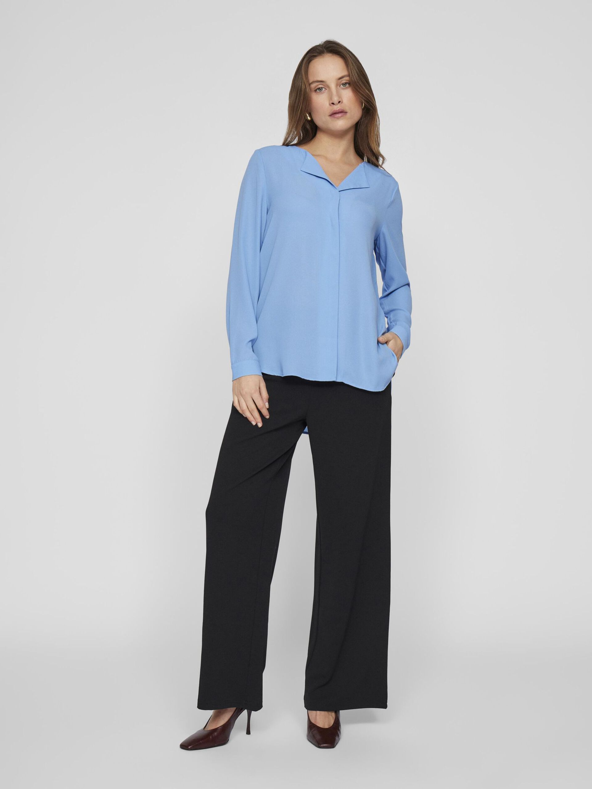 Vila naisten paita Vilucy LS Shirt, sininen